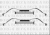 BORG & BECK BBK1281 Accessory Kit, disc brake pads